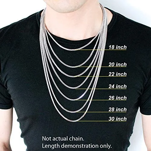 14K Gold Plated Sterling Silver Figaro Chain|Men Fashion Jewelry's