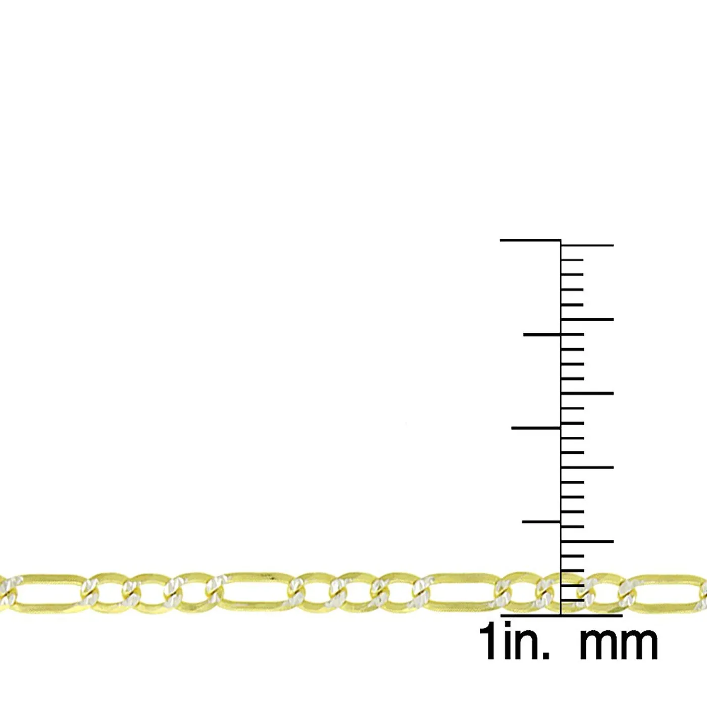 14K Gold Plated Sterling Silver Figaro Chain|Men Fashion Jewelry's