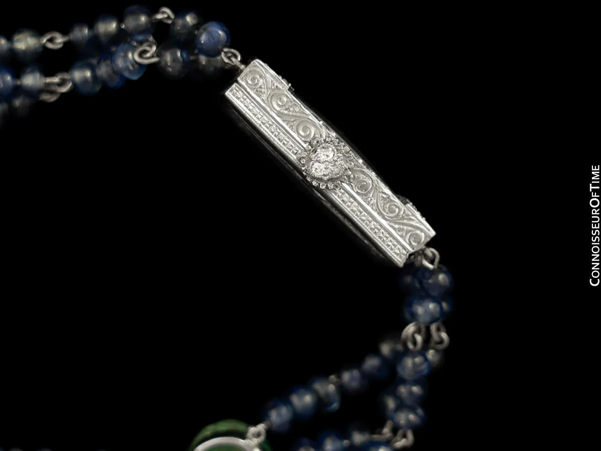 1910's Vacheron & Constantin Exquisite Art Deco Ladies Watch - Platinum, Diamonds, Sapphires & Emeralds