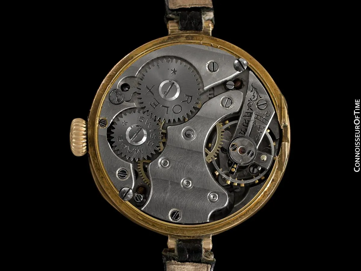 1920 Rolex Ladies Vintage Art Deco Watch - 9K Rose Gold