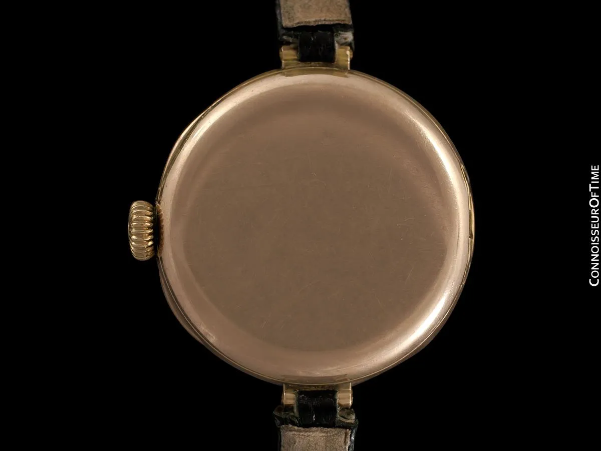 1920 Rolex Ladies Vintage Art Deco Watch - 9K Rose Gold