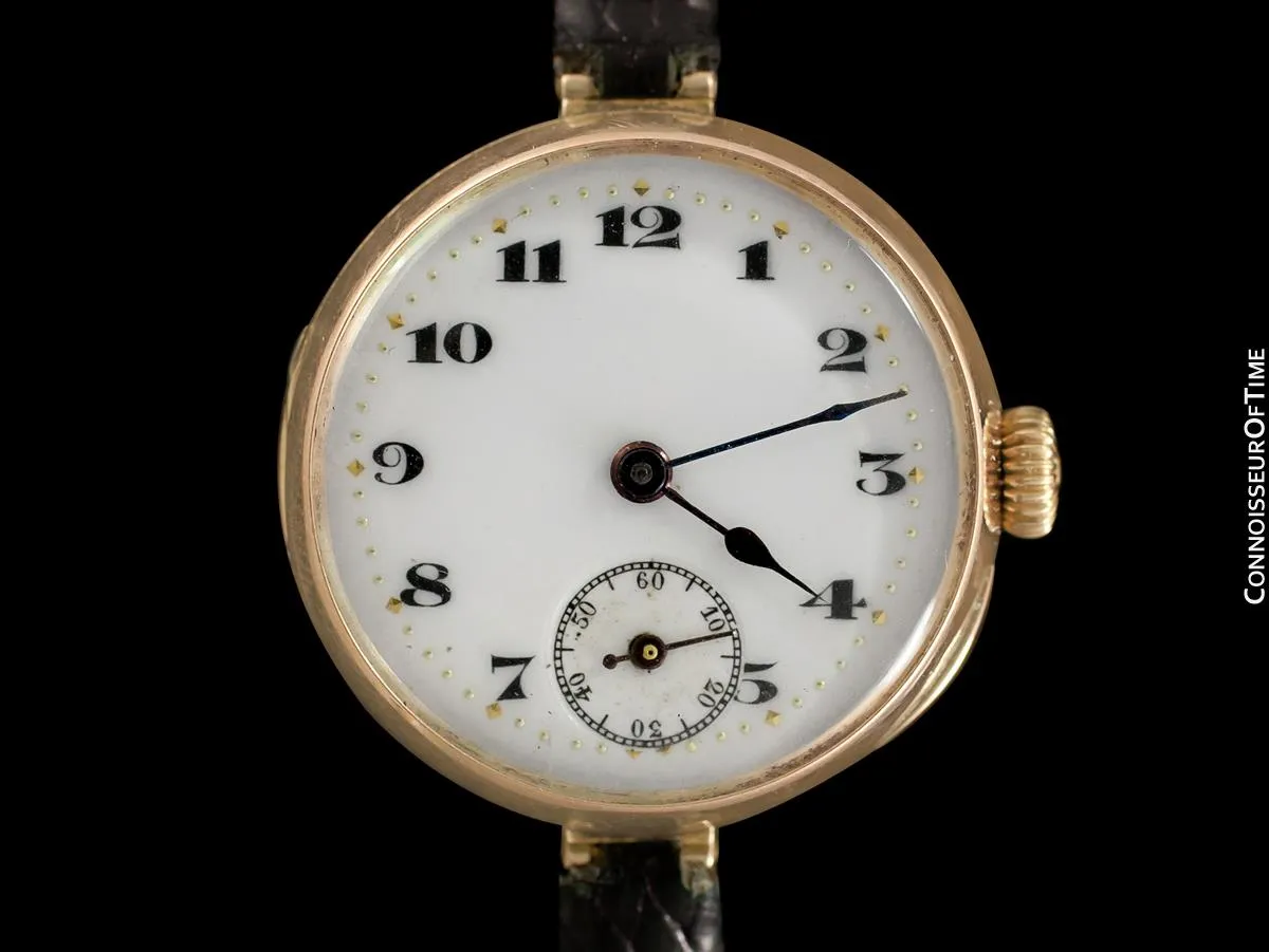 1920 Rolex Ladies Vintage Art Deco Watch - 9K Rose Gold
