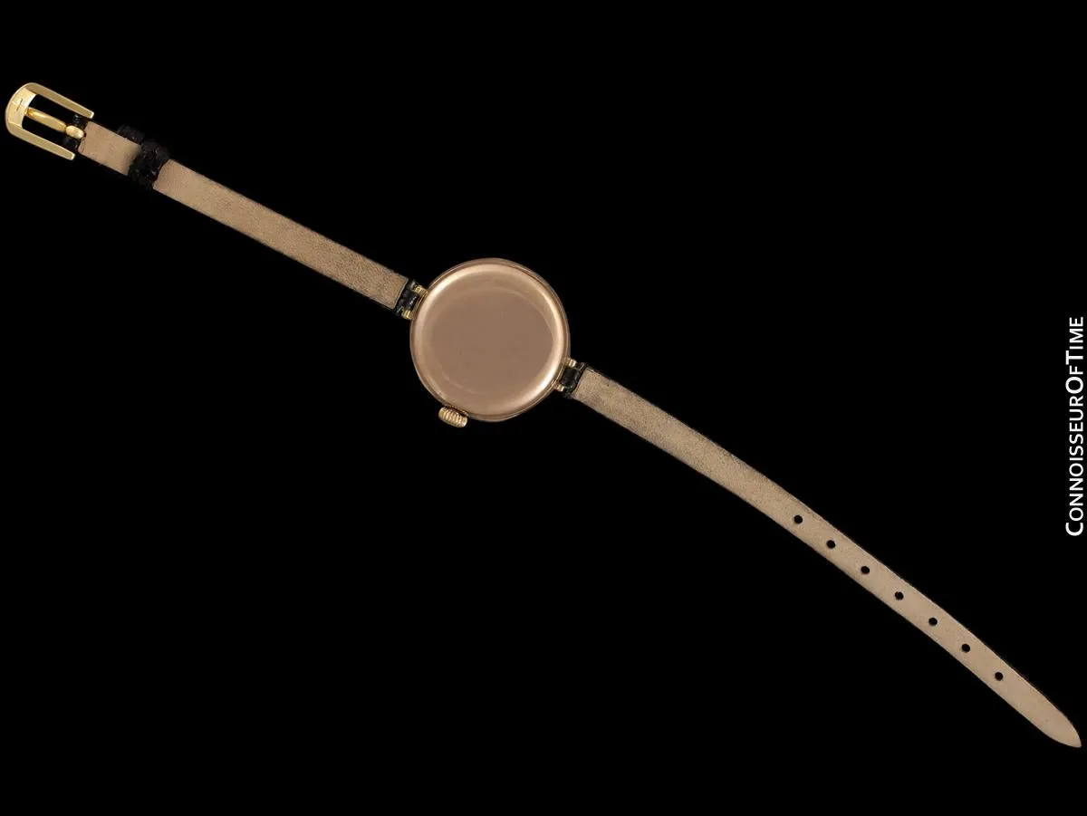 1920 Rolex Ladies Vintage Art Deco Watch - 9K Rose Gold