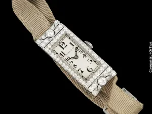 1920's Tiffany & Co. Ladies Art Deco Watch - Platinum & Diamonds