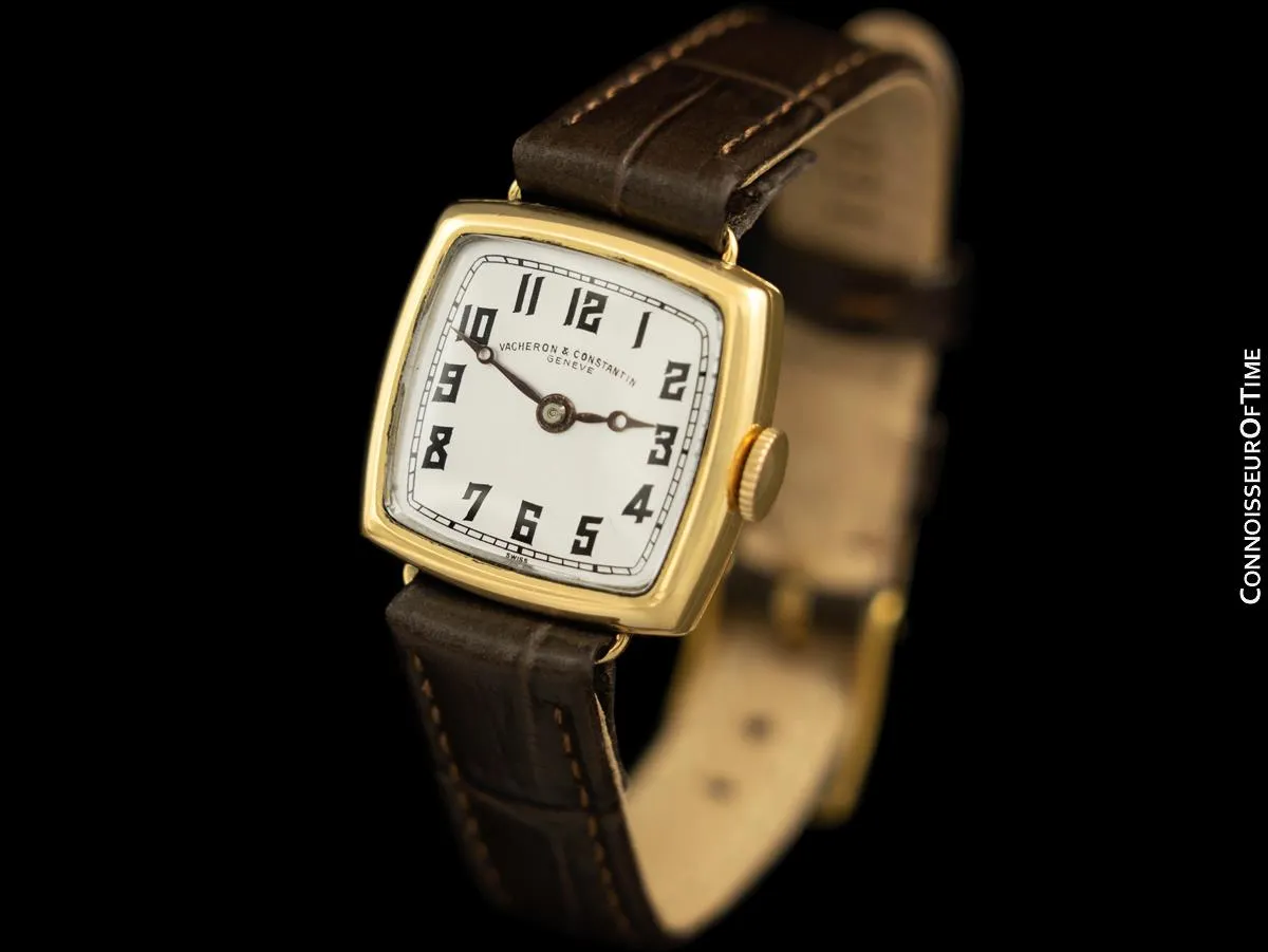 1920's Vacheron & Constantin Vintage Ladies Art Deco Watch - 18K Gold
