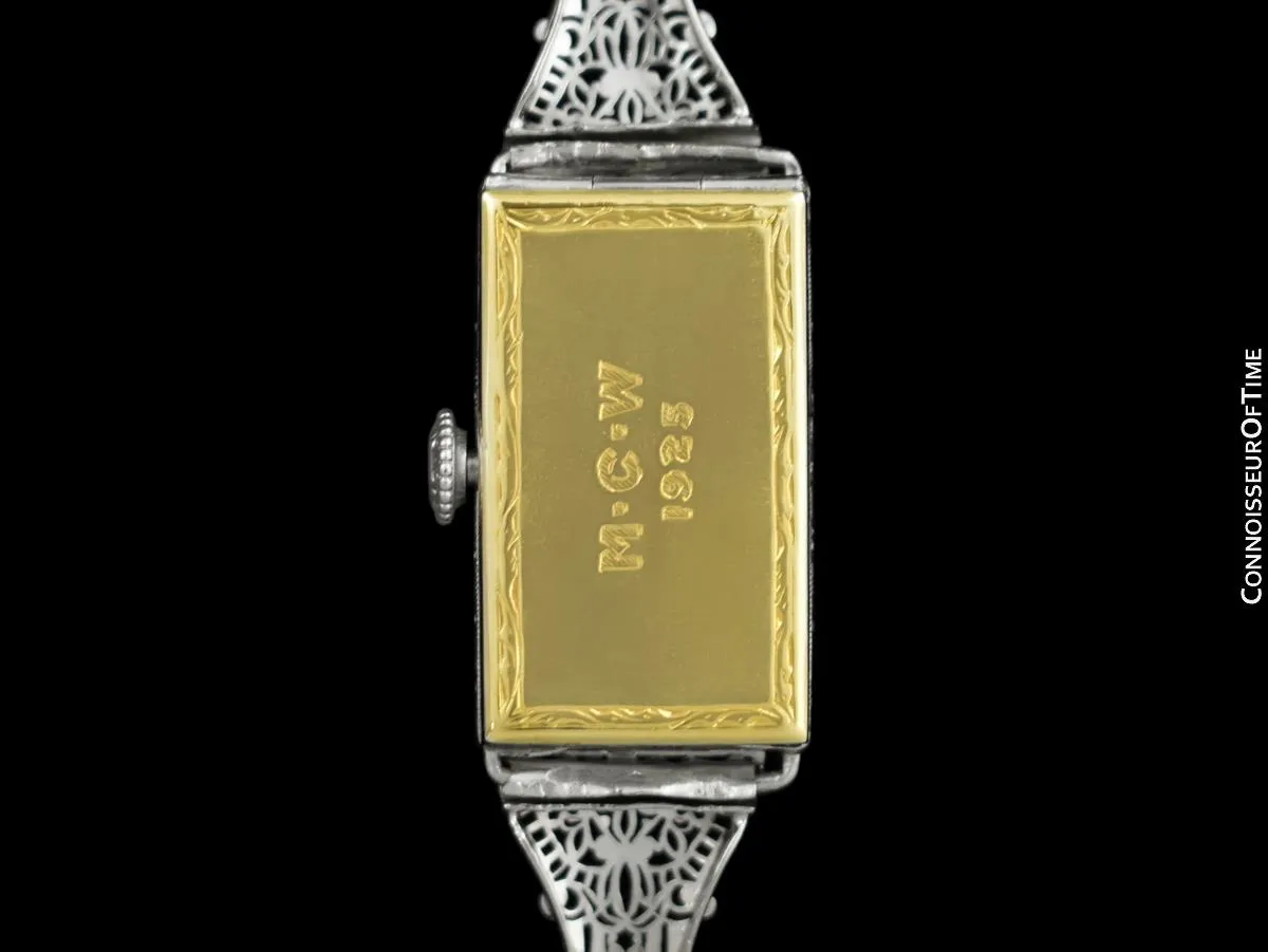 1925 Tiffany & Co. Ladies Vintage Watch - Platinum & 18K Gold