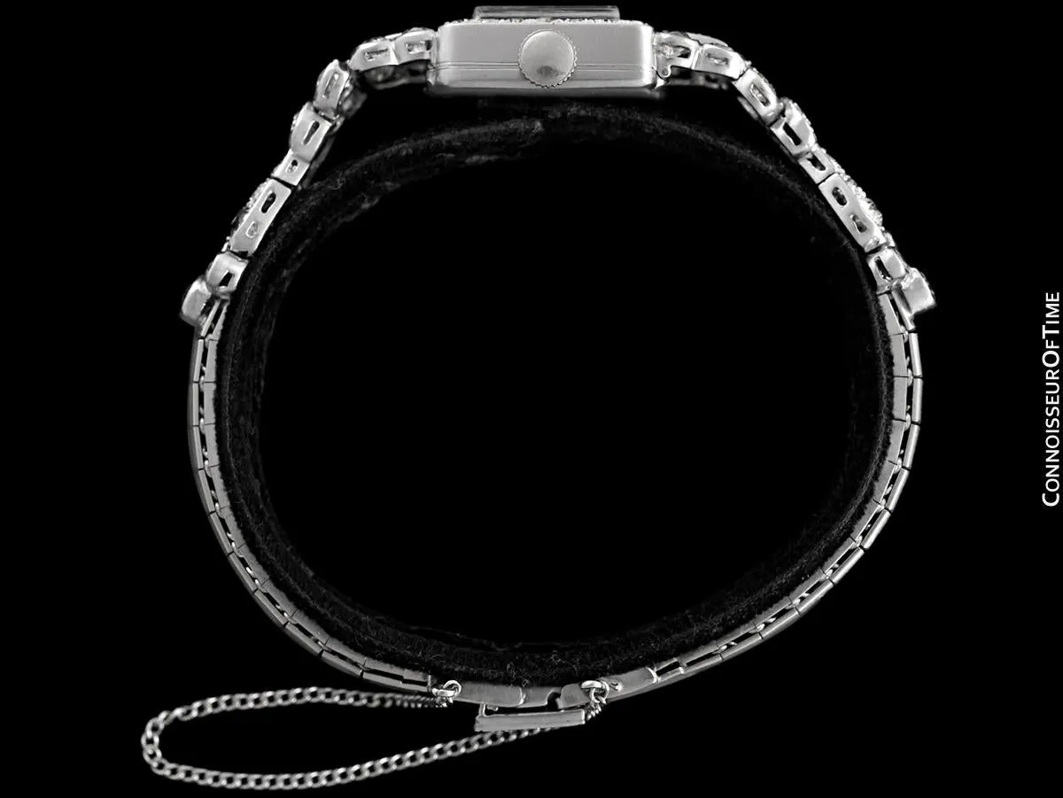 1930's Blancpain Vintage Ladies Cocktail Watch - Platinum with 6 Carats of Diamonds