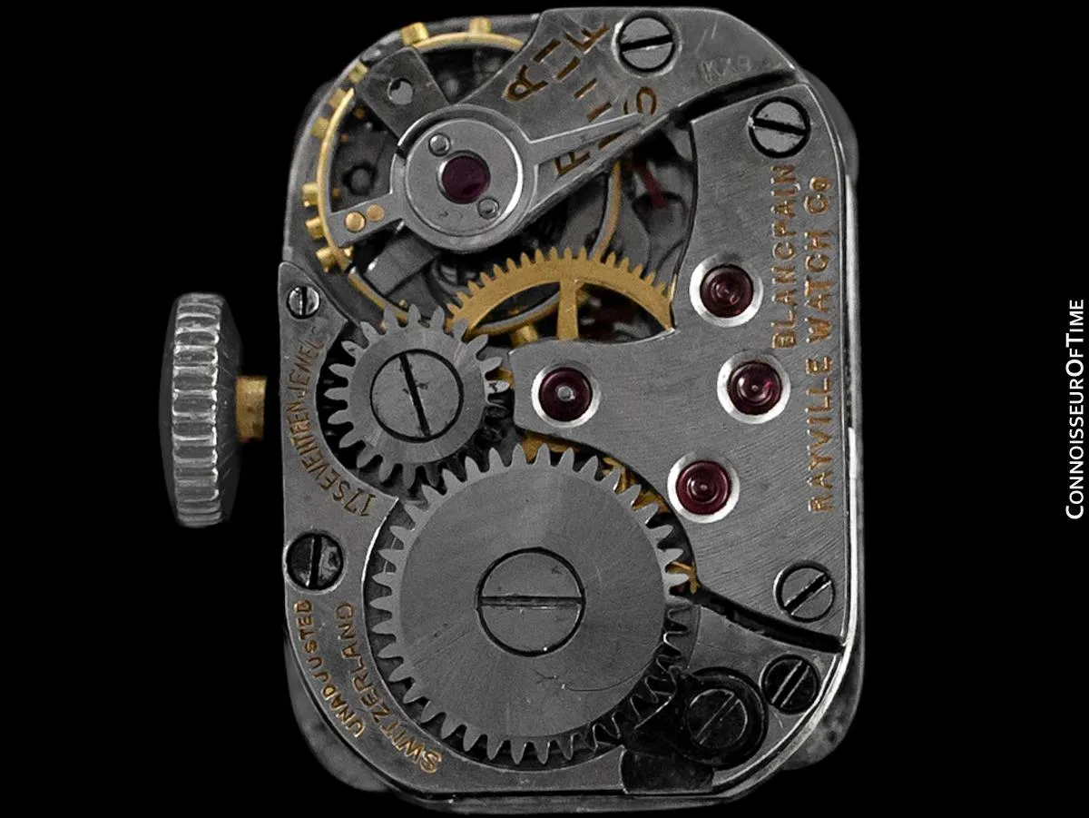 1930's Blancpain Vintage Ladies Cocktail Watch - Platinum with 6 Carats of Diamonds