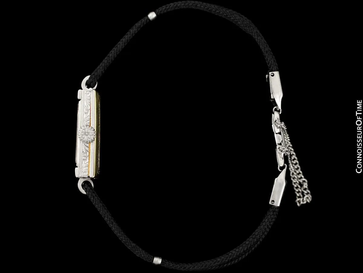 1930's Tiffany & Co. Ladies Art Deco Vintage Watch - Platinum & Diamond
