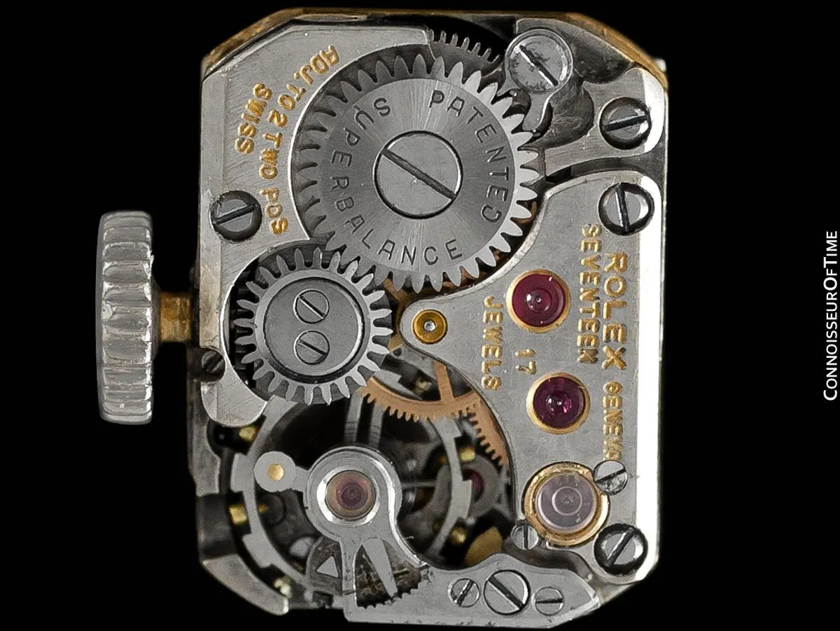 1940's Rolex Ladies Vintage Cocktail Watch - Platinum with 3 Carats of Diamonds
