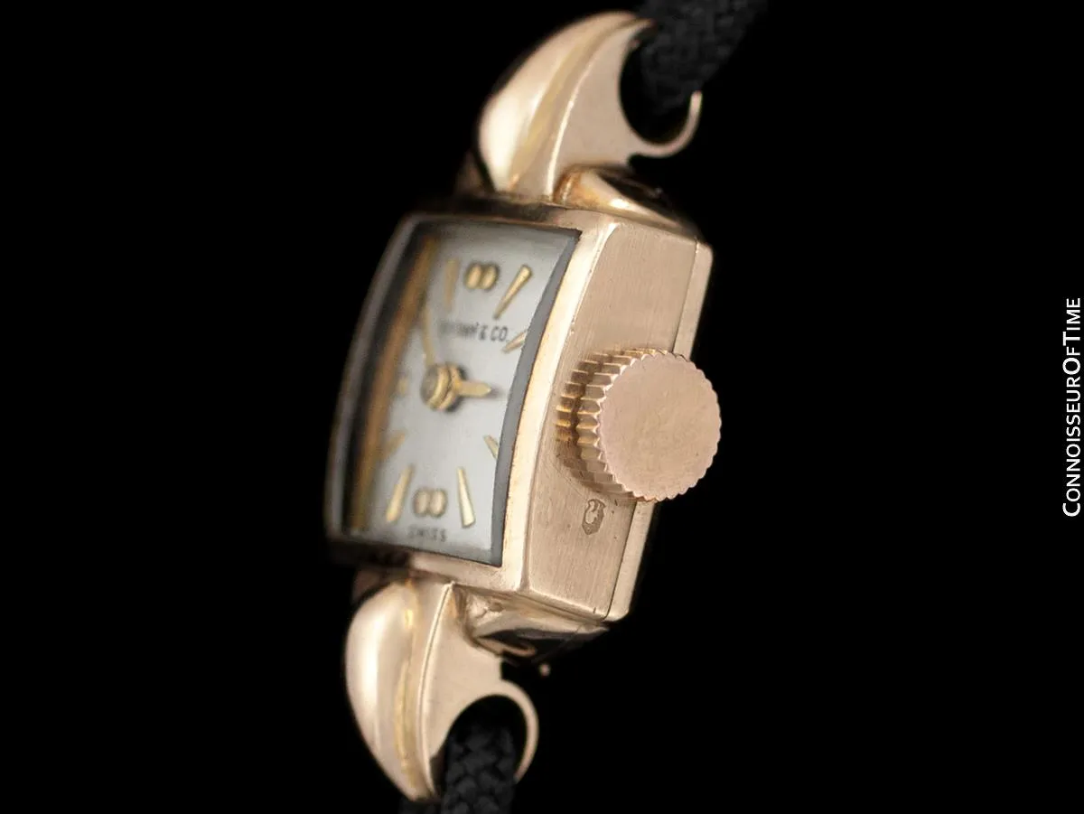 1944 Tiffany & Co. by Omega Ladies Vintage Dress Watch - 14K Rose Gold