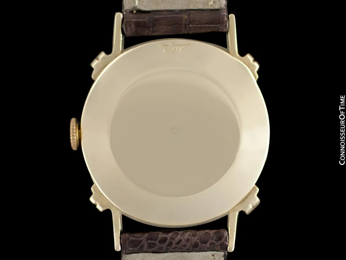 1948 Jaeger-LeCoultre Vintage Mens Midsize Watch, Beautiful Case - 14K Gold