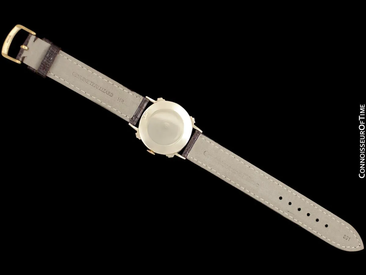 1948 Jaeger-LeCoultre Vintage Mens Midsize Watch, Beautiful Case - 14K Gold