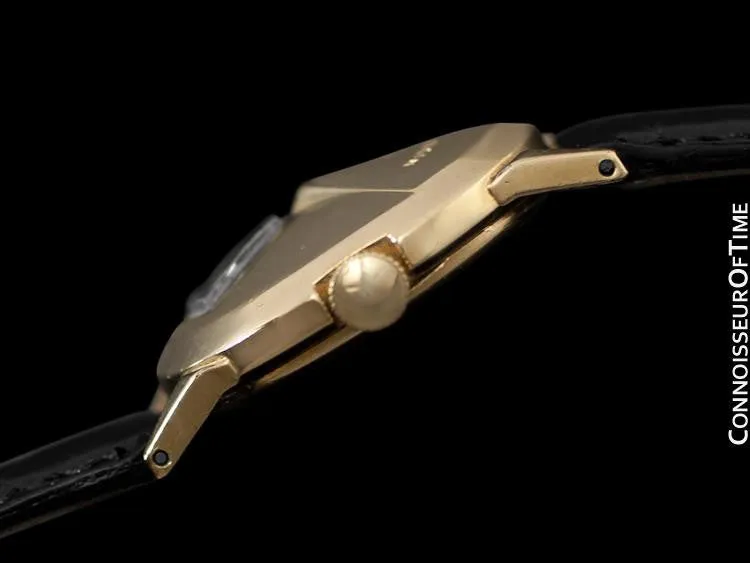 1950's Lord Elgin Direct Read "Chevron" Digital Jump Hour Watch - 14K Gold Filled