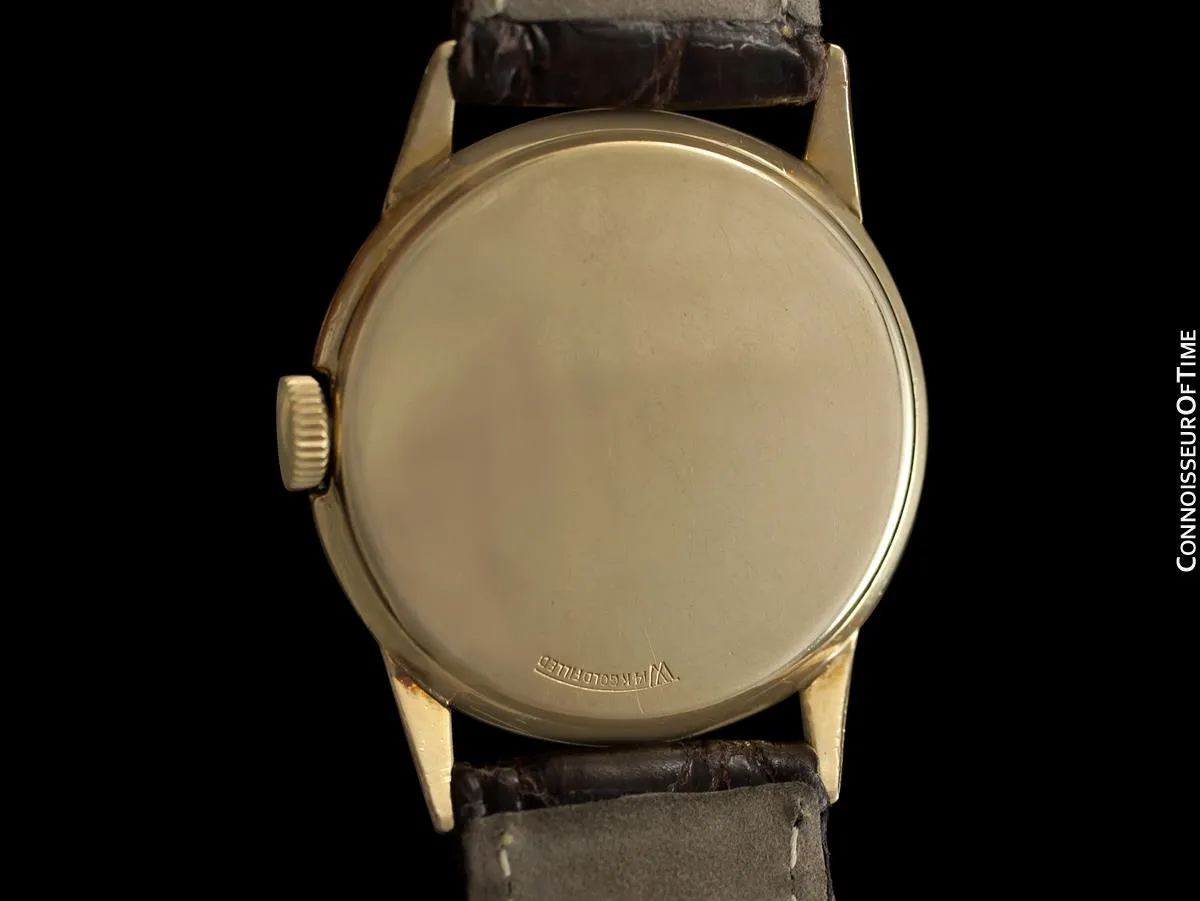 1950's Lord Elgin Direct Read "Chevron" Digital Jump Hour Watch - 14K Gold Filled