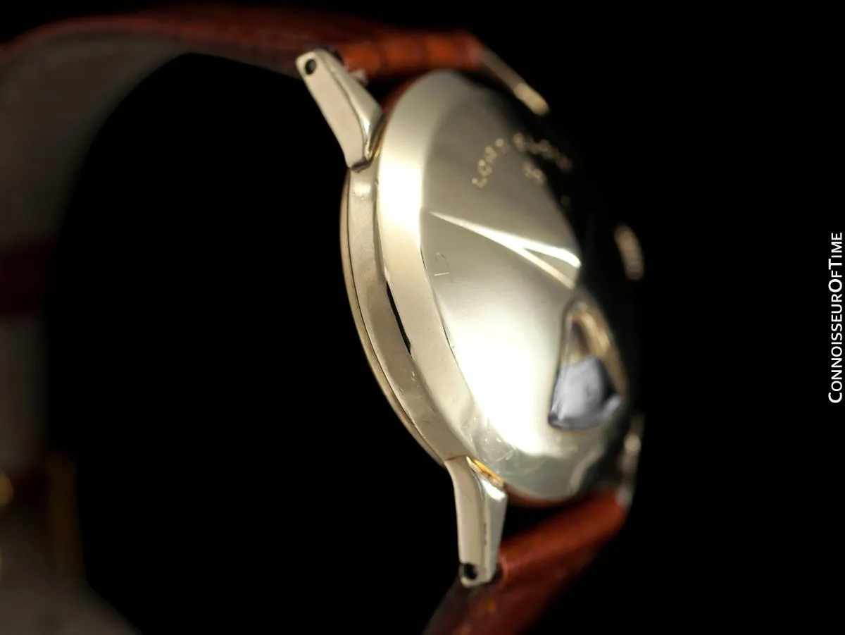 1950's Lord Elgin Direct Read "Chevron" Digital Jump Hour Watch - 14K Gold Filled