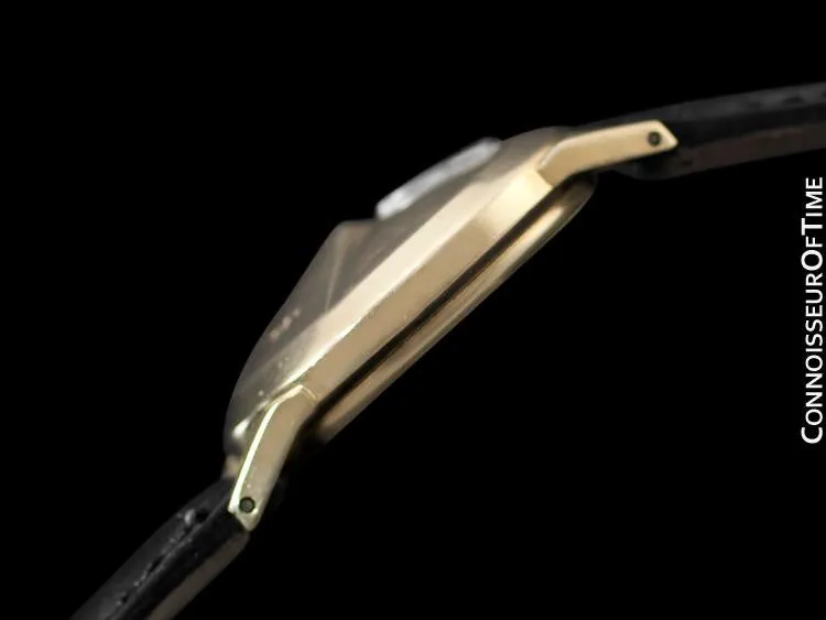 1950's Lord Elgin Direct Read "Chevron" Digital Jump Hour Watch - 14K Gold Filled