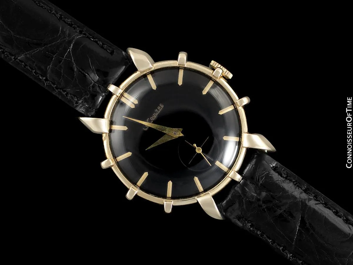 1952 Jaeger-LeCoultre Vintage Mens Watch, Rare Bradley II Model, 14K Gold - The Ships Wheel