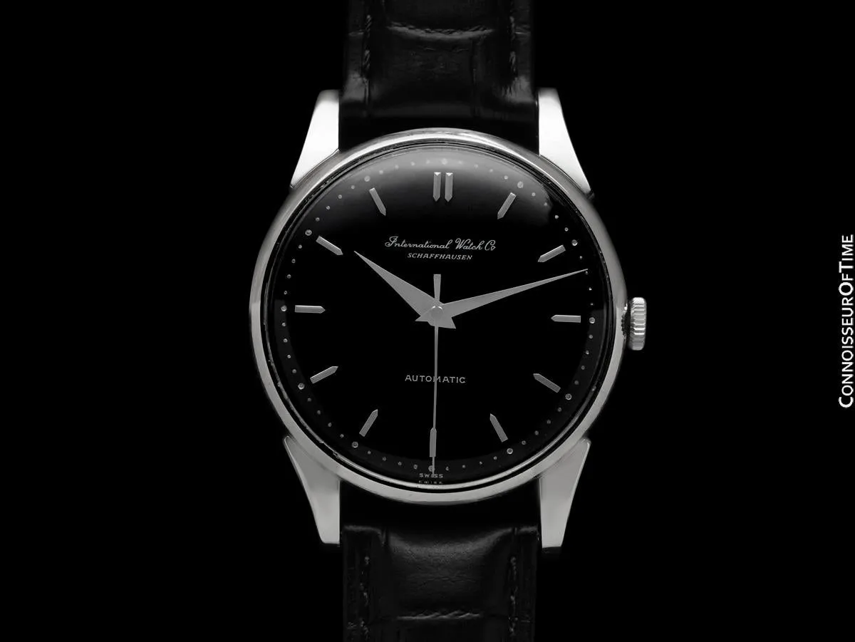1956 IWC Vintage Mens Full Size Automatic Cal. 852 Isomura Watch - Platinum