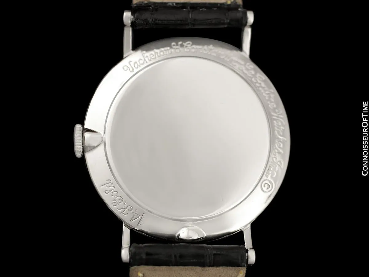 1957 Jaeger-LeCoultre / Vacheron & Constantin Vintage Galaxy Mystery Dial - 14K White Gold & Diamonds