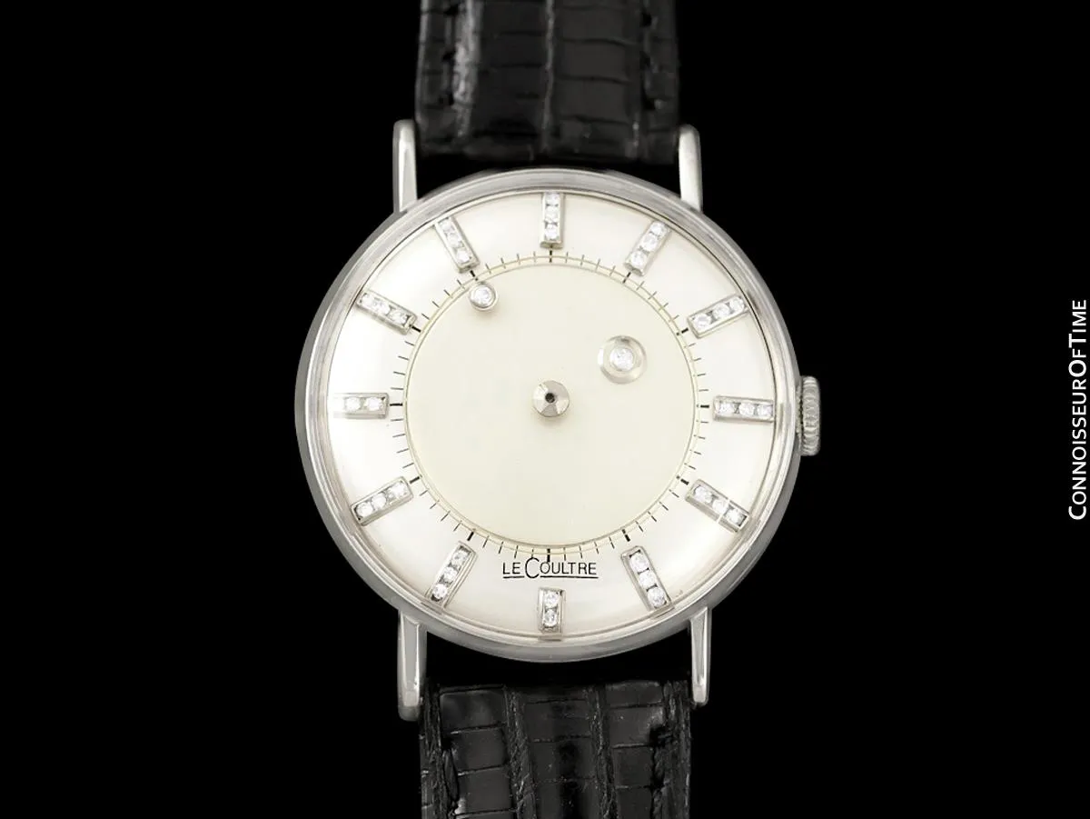 1957 Jaeger-LeCoultre / Vacheron & Constantin Vintage Galaxy Mystery Dial - 14K White Gold & Diamonds