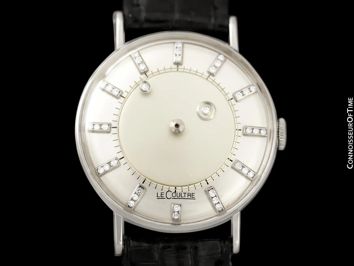 1957 Jaeger-LeCoultre / Vacheron & Constantin Vintage Galaxy Mystery Dial - 14K White Gold & Diamonds