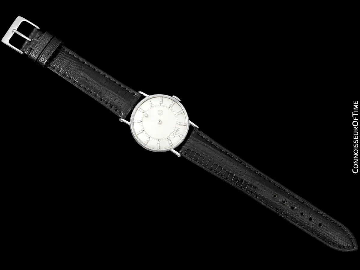1957 Jaeger-LeCoultre / Vacheron & Constantin Vintage Galaxy Mystery Dial - 14K White Gold & Diamonds