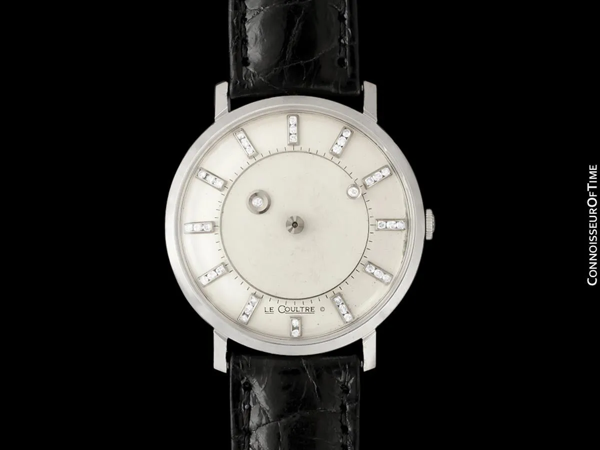 1958 Jaeger-LeCoultre Vintage Galaxy Mystery Dial - 14K White Gold & Diamonds