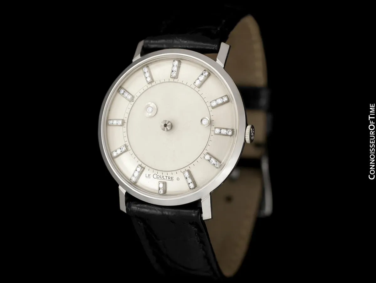 1958 Jaeger-LeCoultre Vintage Galaxy Mystery Dial - 14K White Gold & Diamonds