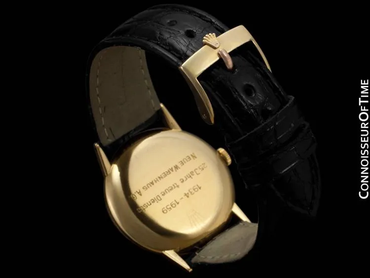 1959 Rolex Precision Vintage Mens Dress Watch - 18K Gold