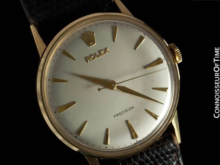 1959 Rolex Precision Vintage Mens Dress Watch - 18K Gold