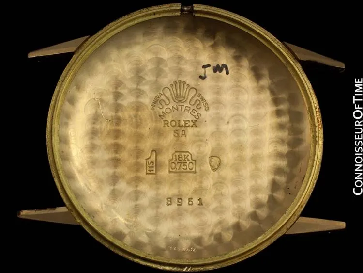 1959 Rolex Precision Vintage Mens Dress Watch - 18K Gold