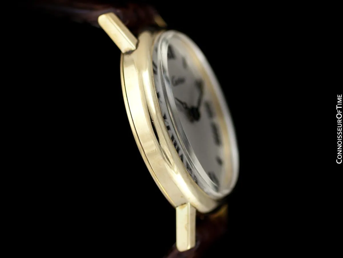 1960's Cartier Vintage Classic Ladies Handwound Watch - 14K Gold