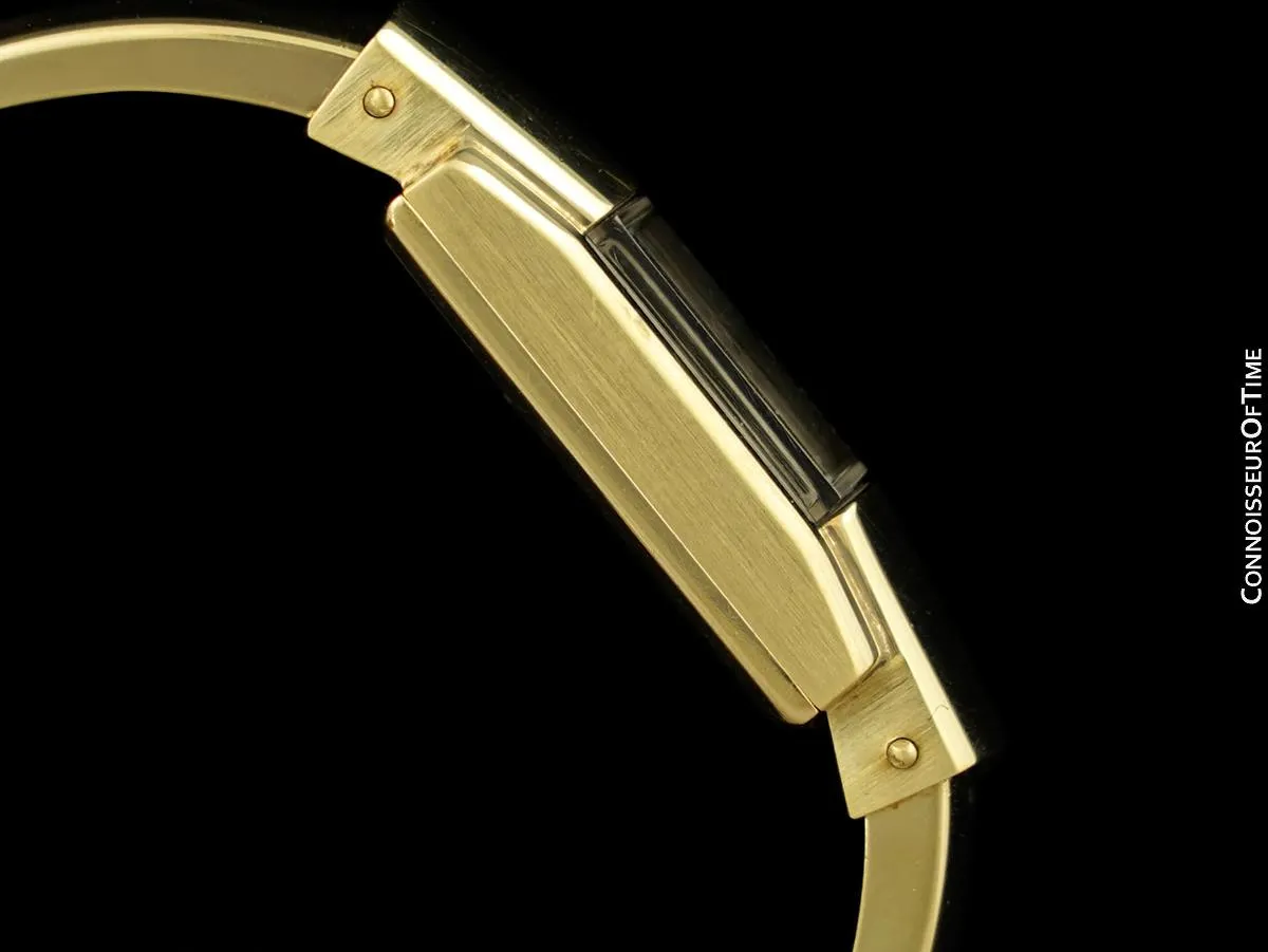 1960's Girard Perregaux Vintage Ladies Cuff Bracelet Factory Original Watch - 14K Gold Watch