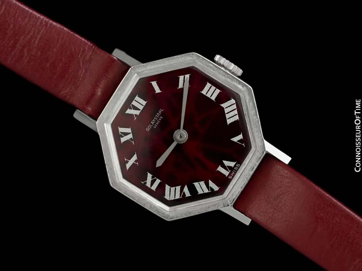 1960's Golay Fils & Stahl Swiss Vintage Stainless Steel Watch - Owned & Worn By Jerry Lewis