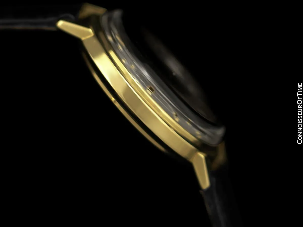 1960's Jaeger-LeCoultre Vintage Mens Memovox Alarm Reveil, Automatic - 14K Gold