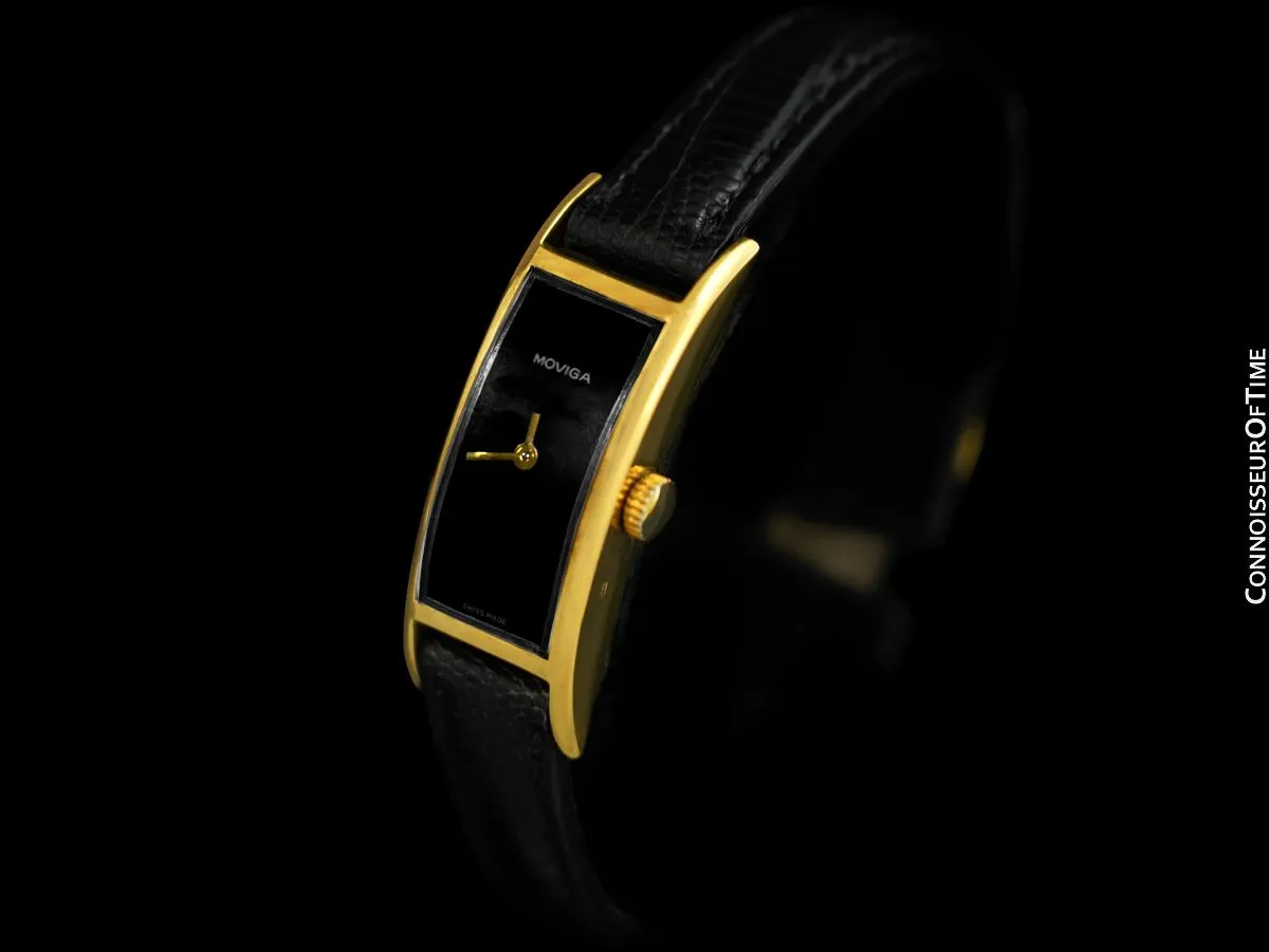 1960's Moviga Marvin Hime "Curvex" Vintage Gold Over Silver Watch - Owned & Worn By Jerry Lewis