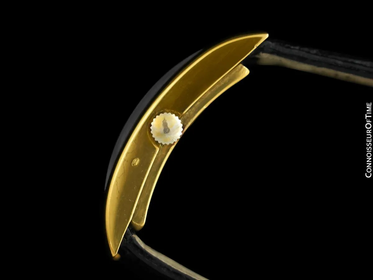 1960's Moviga Marvin Hime "Curvex" Vintage Gold Over Silver Watch - Owned & Worn By Jerry Lewis