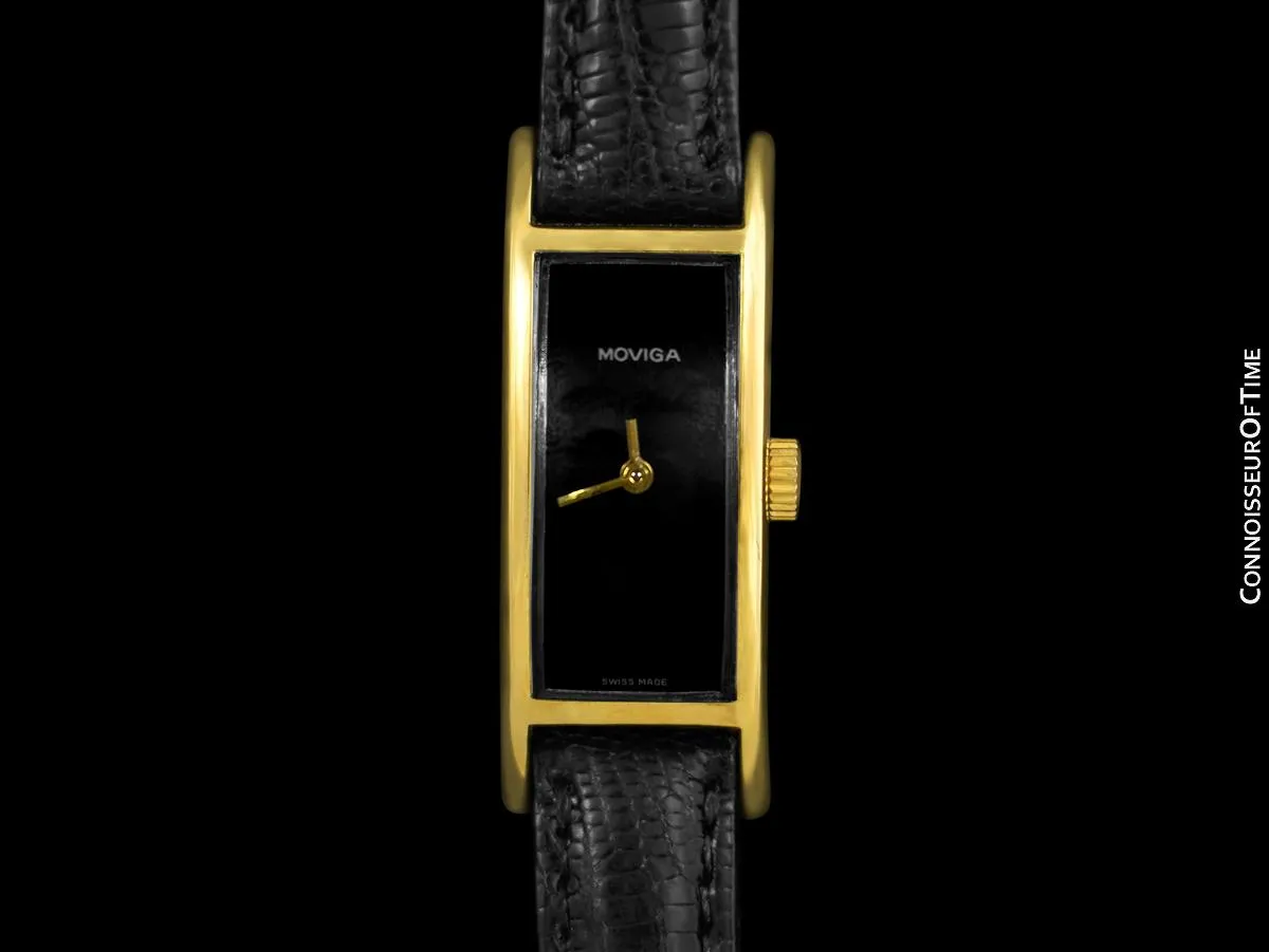 1960's Moviga Marvin Hime "Curvex" Vintage Gold Over Silver Watch - Owned & Worn By Jerry Lewis