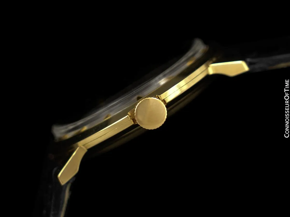 1960's Rolex Vintage Mens Handwound Dress Watch - 14K Gold