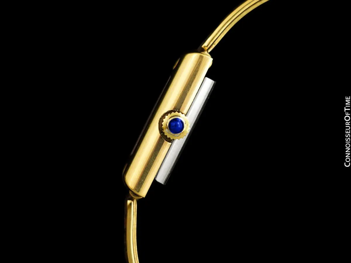 1960's Vincara French Vintage 18K Gold Plated & Stainless Steel Watch - Owned & Worn By Jerry Lewis