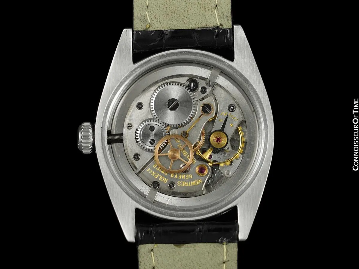1961 Rolex Oyster Precision Classic Vintage Mens Handwound Watch - Stainless Steel