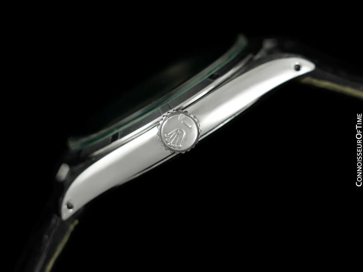 1961 Rolex Oyster Precision Classic Vintage Mens Handwound Watch - Stainless Steel