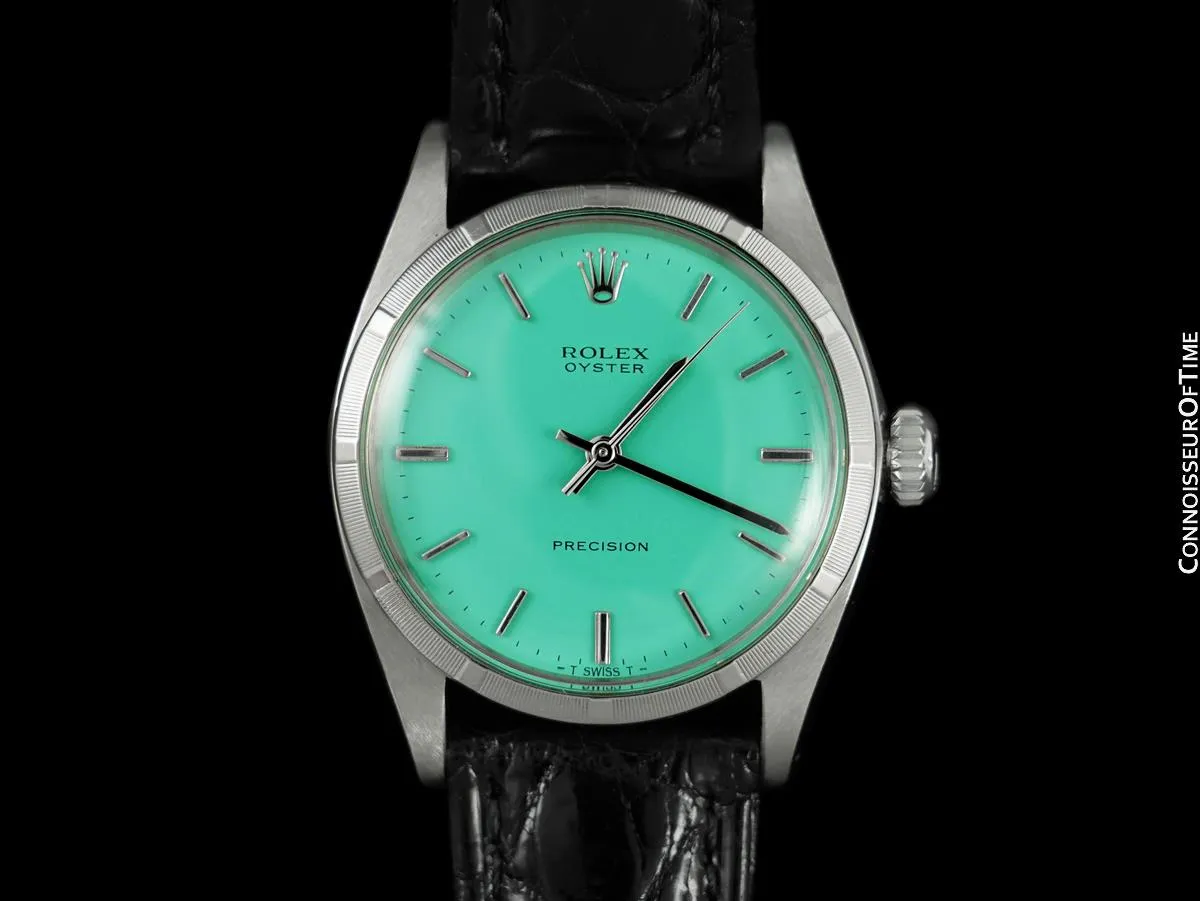 1961 Rolex Oyster Precision Classic Vintage Mens Handwound Watch - Stainless Steel