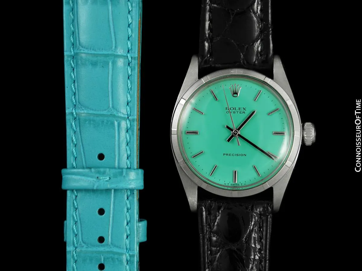 1961 Rolex Oyster Precision Classic Vintage Mens Handwound Watch - Stainless Steel