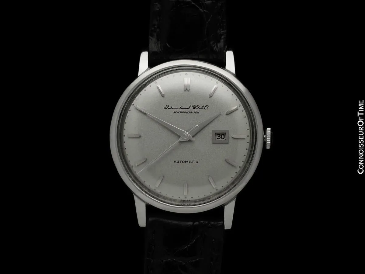 1962 IWC Vintage Mens Watch, Cal. 8531 Automatic, Date - Platinum