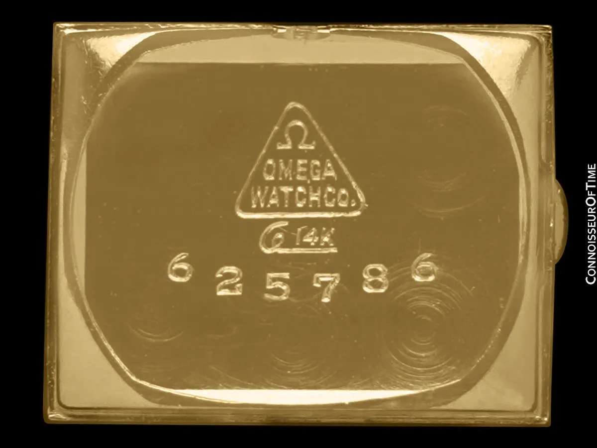 1964 Omega Ladies Vintage Cocktail Covered 14K Gold & Diamond Watch - All Original