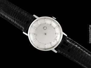 1966 Jaeger-LeCoultre / Vacheron & Constantin Vintage Galaxy Mystery Dial - 14K White Gold & Diamonds
