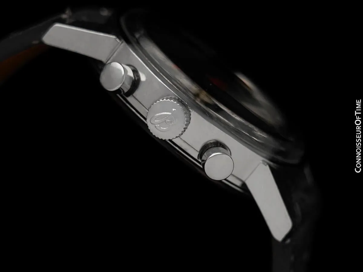 1969 Breitling Top Time Vintage Aviator's Panda Dial Chronograph Watch - Stainless Steel