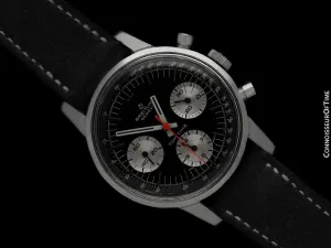 1969 Breitling Top Time Vintage Aviator's Panda Dial Chronograph Watch - Stainless Steel